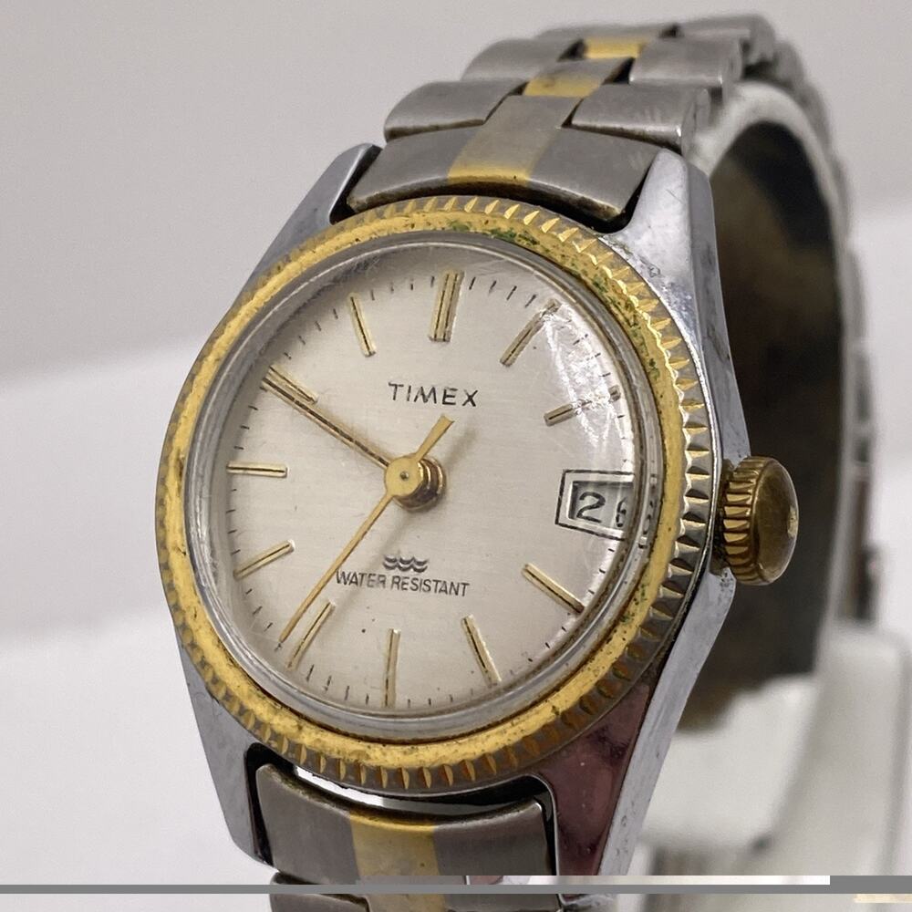 Womens Vintage Timex Wind Watch Works Running